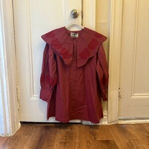 Damson Madder Mimi Mini Dress in Plum (US2/UK6)